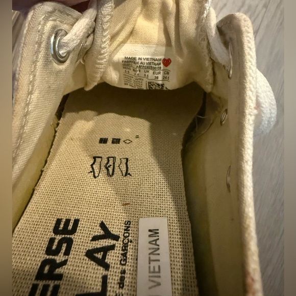 Converse Chuck 70 OX x Comme des Garcons Play M 5.5 W 7.5Low Top Big Heart - Picture 4 of 5